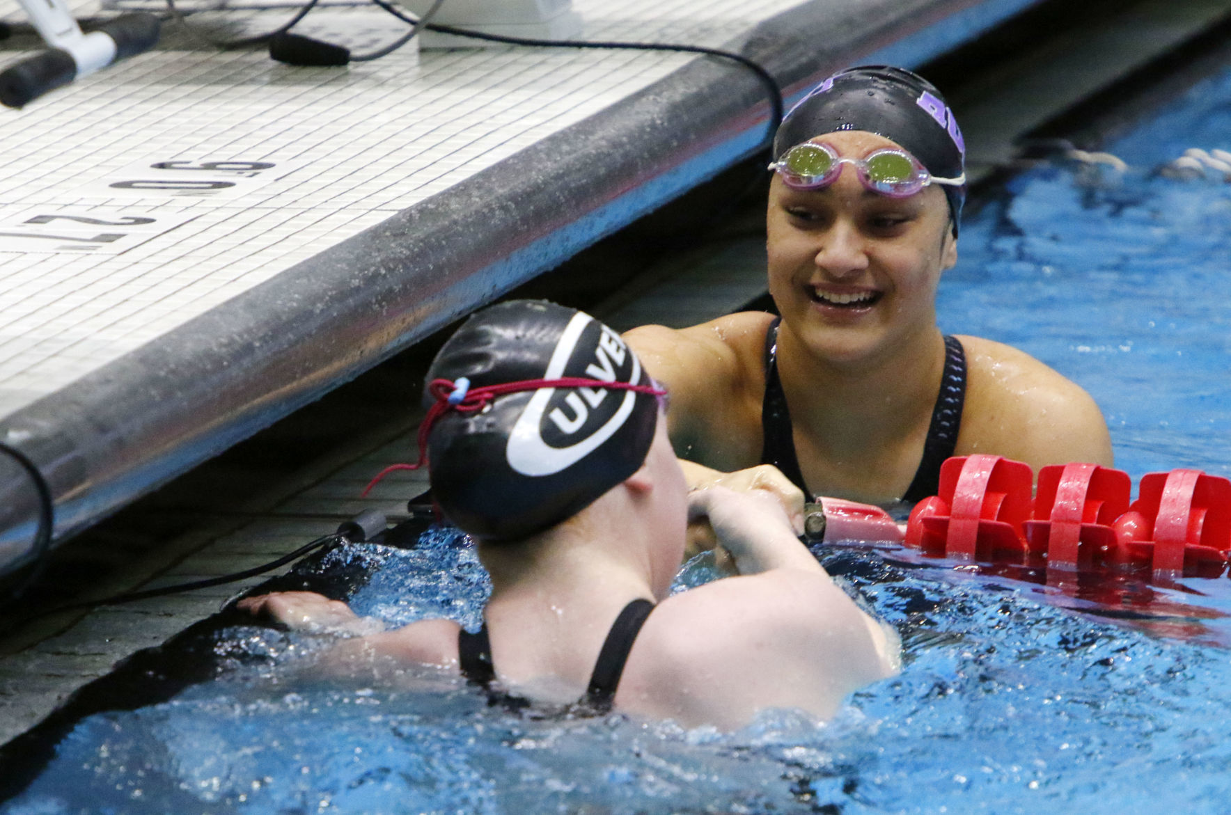 Girls state swimming finals in Indianapolis
